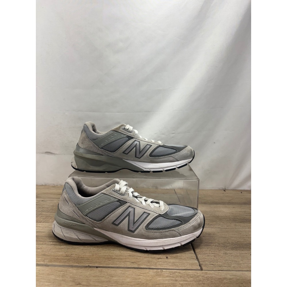 New Balance 990v5 Grey Suede Mesh Running Shoes W990GL5 Womens 11